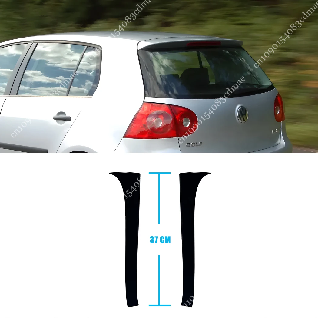 

Для VW Golf 5 MK5 2006-2009 GTI R32 TSI TDI FSI Хэтчбек Спойлер заднего окна Canard Splitter Боковое крыло Накладка Черный тюнинг