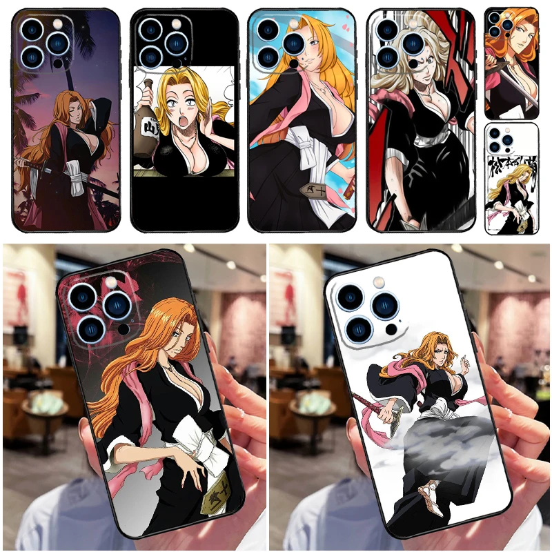 Чехол для телефона отбеливатель с аниме Rangiku для iPhone 11 12 13 14 Pro Max Mini X XS Max XR 7 8 Plus SE 2020 полное покрытие