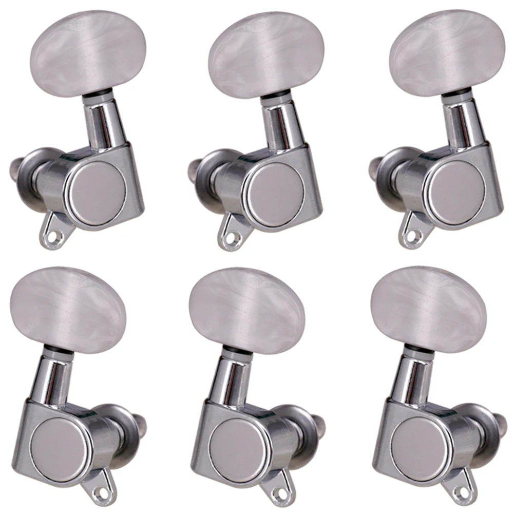 

6 шт. колышки для струн гитары, тюнер, полностью закрытые тюнер, машинные головки для электрогитары, акустическая гитара, колышки для тюнинга...