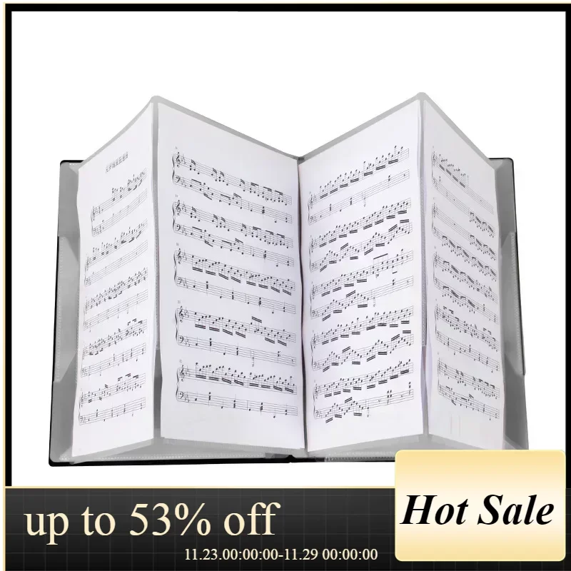 

Flatsons FB-02 держатель для музыкальной клипсы, бумажный лист формата A4, органайзер для документов, папка с 20 карманами для гитары, скрипки, пианино