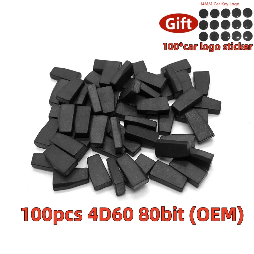 

10 50100 pcs ID 4D60 80bit Carbon Transponder chip aftermarket 4D60 ceramic car key blank chip For Ford Fiesta Focus Mondeo