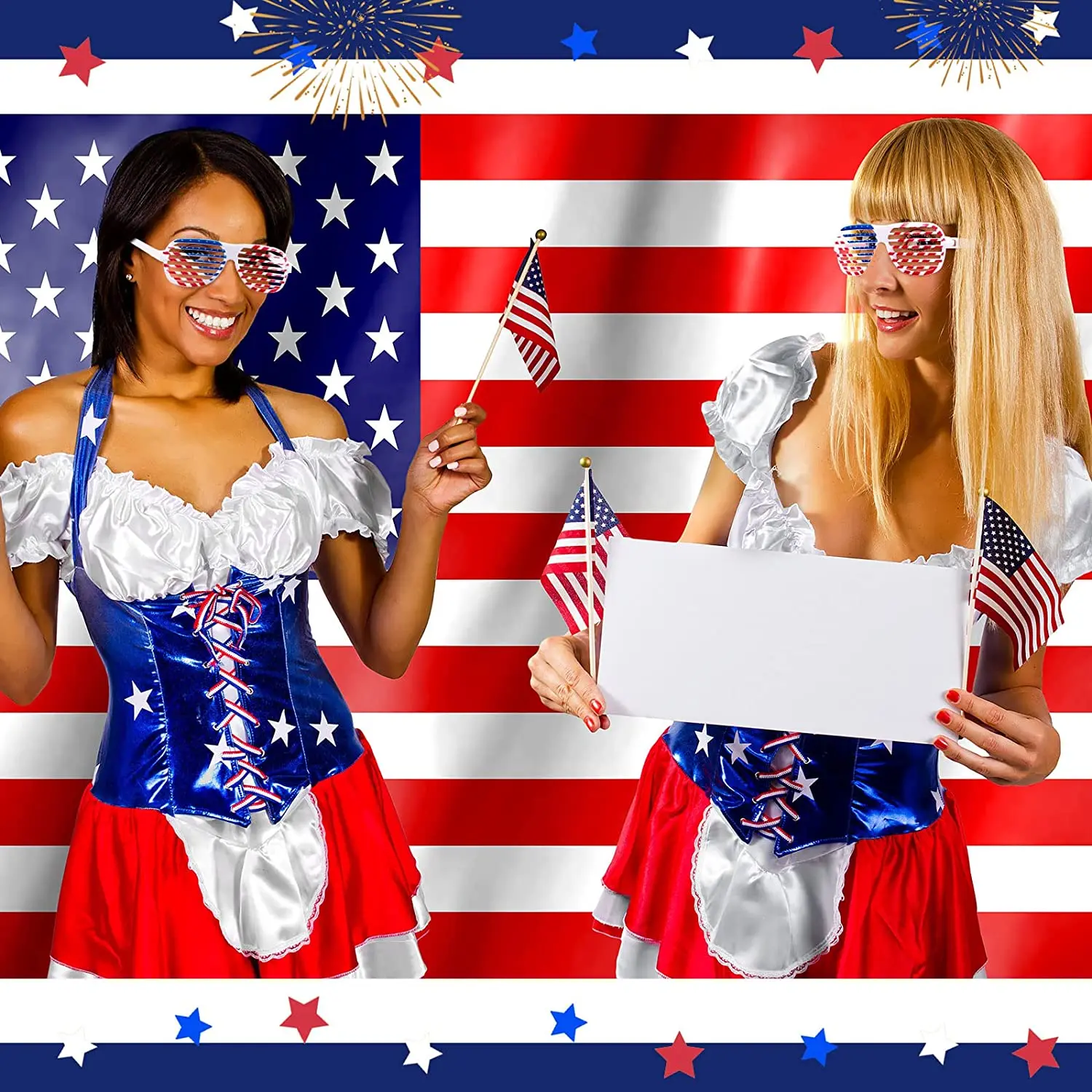 

American National Flag Sunglasses 4th of July Sunglasses July Fourth Shades Sunglasses Eyewear for Independence Day Decoration