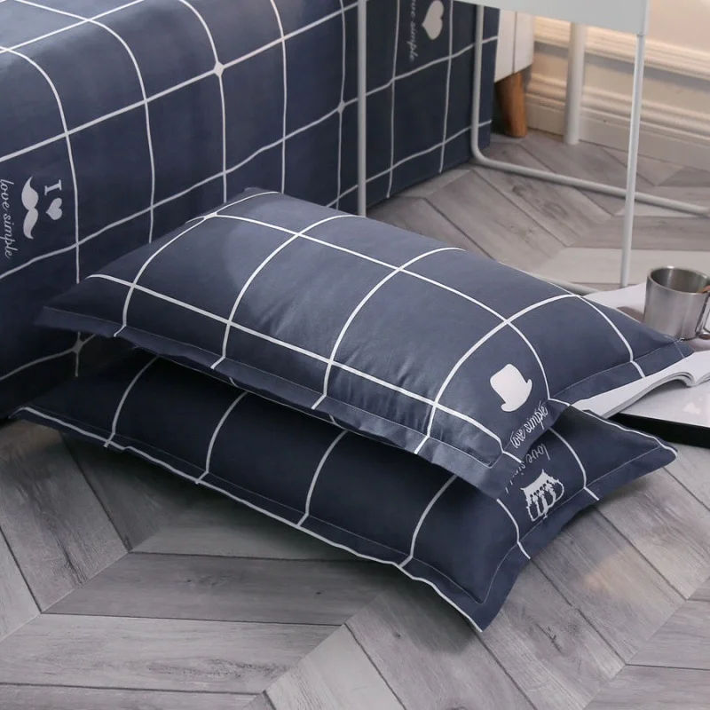 

Чехол-Подушка для взрослых, пара подушек из чистого хлопка, большая простая утолщенная Кожаная подушка для студенческого общежития