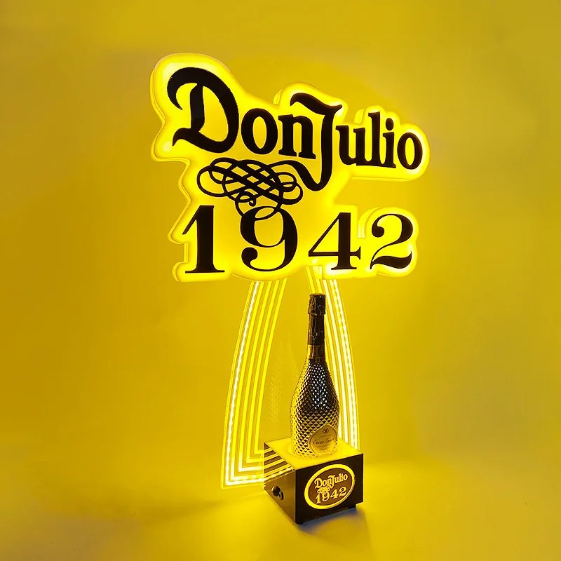 Роскошная рамка с золотым светом и светодиодной подсветкой Don Julio 1942 Бутылка Tequila