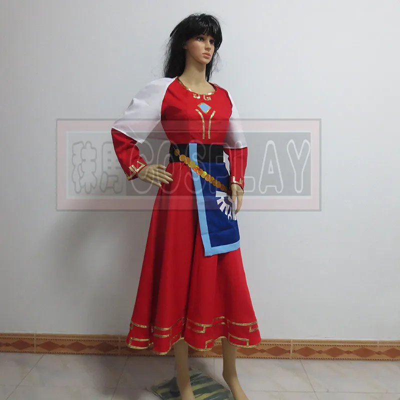 Костюм принцессы Zelda для косплея униформа рождественской вечеринки на Хэллоуин