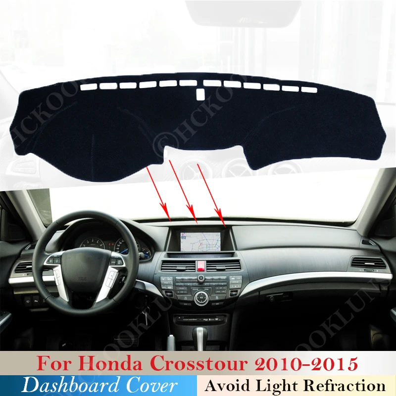 

Polyester for Honda Crosstour 2010 ~ 2015 Accessories Dash Board Sunshade Carpet 2011 2012 2013 2014 Dashboard Cover Protective