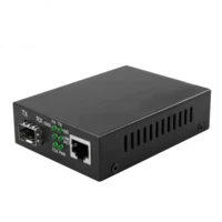 101001000m high speed fibre optic ethernet sfp to rj45 media converter