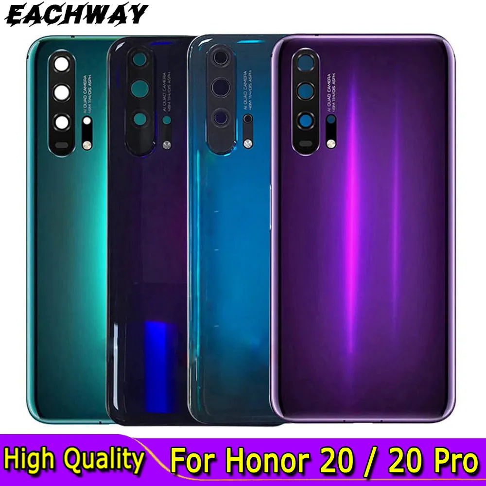 Высококачественная задняя крышка батарейного отсека для Huawei Honor 20 Pro, Задняя стеклянная крышка корпуса для Huawei Honor 20 Honor 20, Крышка батарейного отсека Высококачественная задняя крышка батарейного отсека для Huawei Honor 20 Pro, Задняя стеклянная крышка корпуса для Huawei Honor 20 Honor 20, Крышка батарейного отсека