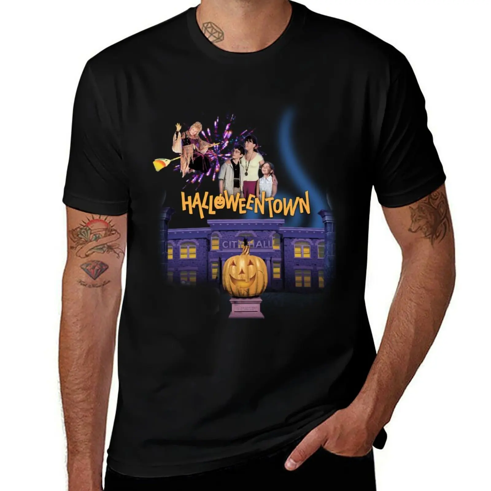 Фото Футболка HalloweenTown, летняя футболка для отдыха №1