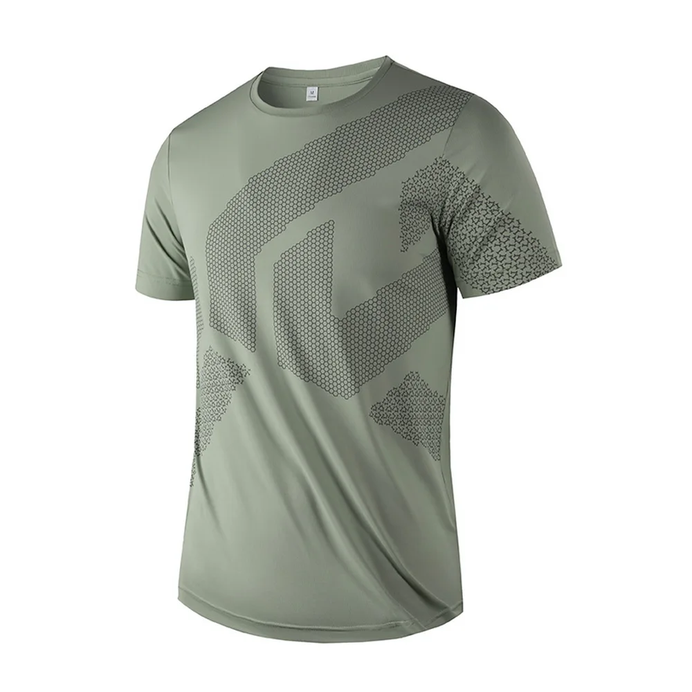 

Quick Dry Sport Print T Shirt Men 2023 Short Sleeves Summer Casual OverSize 4XL T-Shirts Top Tees GYM Tshirt Clothes