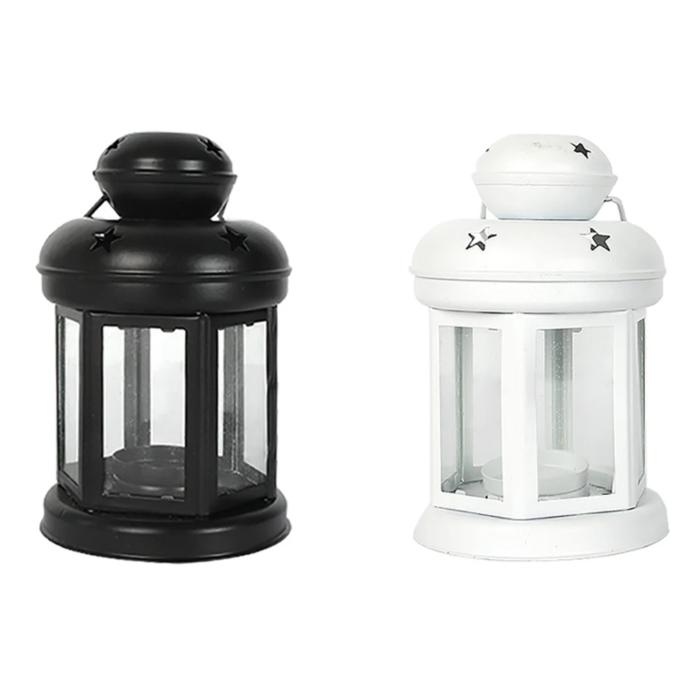 Creative Hollow Star Light Aromatherapy Candle Holder Black Vintage Candle Holder Decorative Ornaments