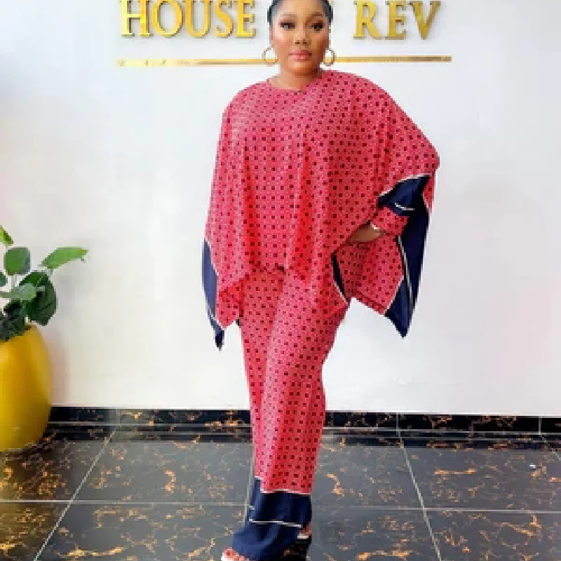 

Лето 2023, одежда в африканском стиле с принтом для женщин, женская модель, женские брюки и костюмы, костюмы из двух предметов, повседневные наряды