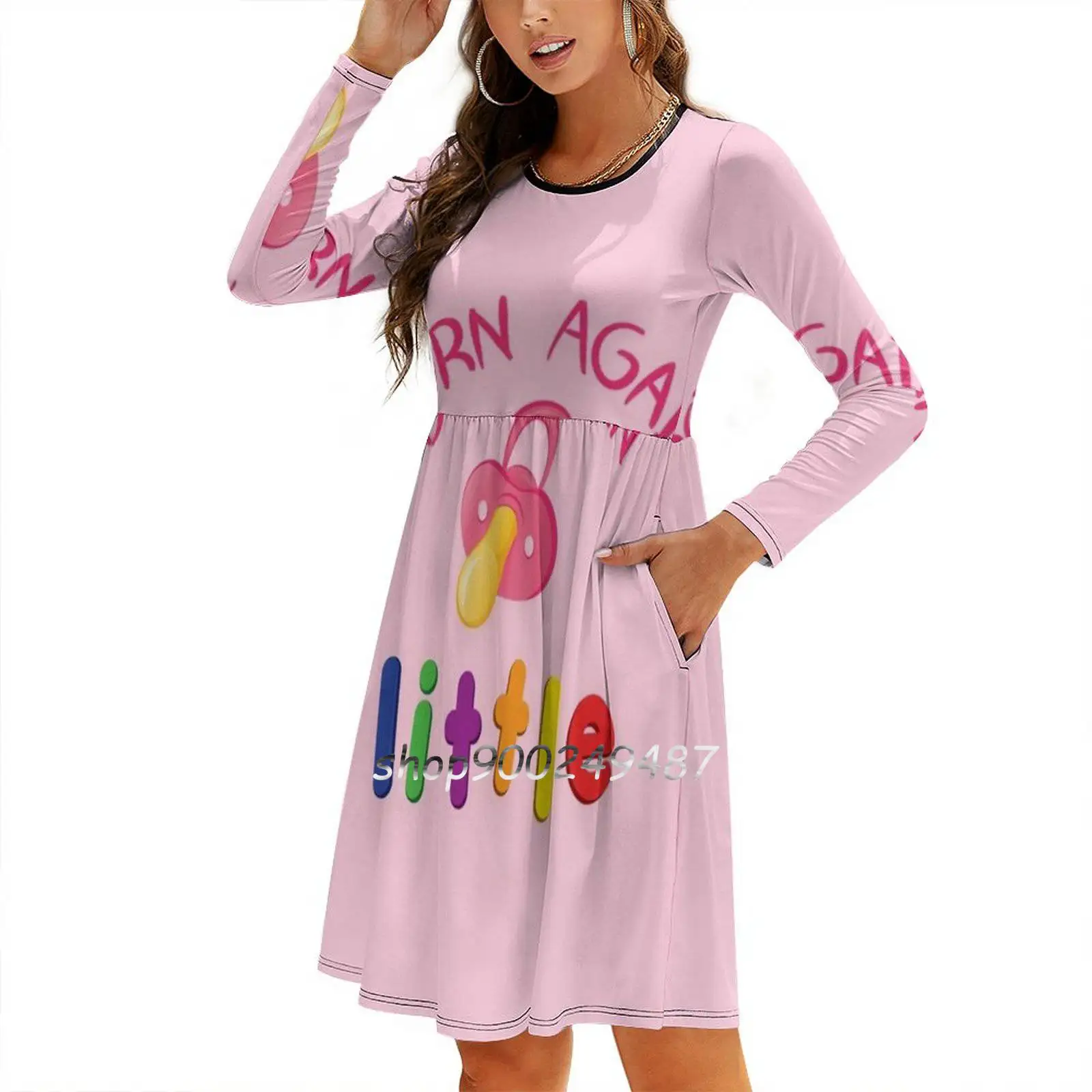 Born Again Little-Pink Paci Вечерние платья Миди Сексуальное платье Женское милое цельное