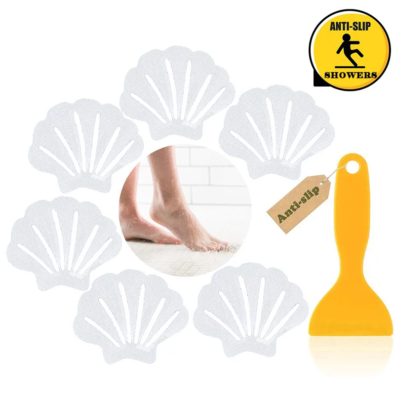 12/20 шт. Нескользящие резиновые наклейки на пол в форме ракушки |