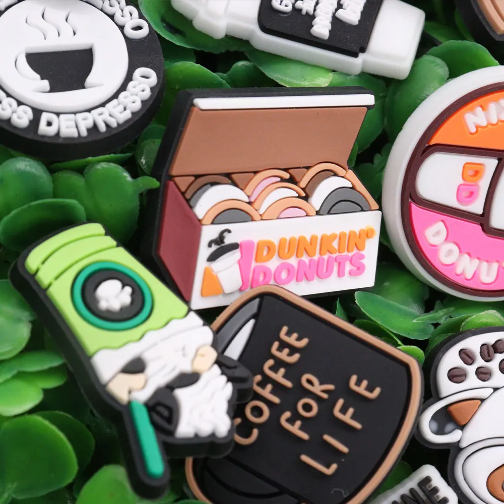 50 шт. оптовая продажа мне нужно больше кофейных пончиков обуви подвески