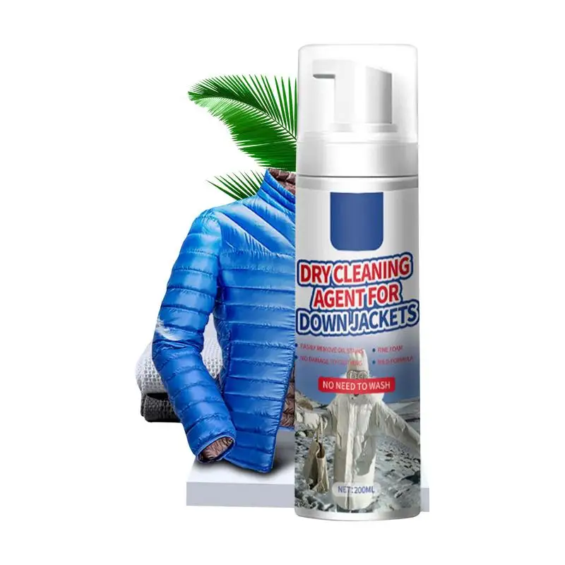 

Dry Cleaning Foam Quick Cleaning Down Wear Detergent Dry Cleaning Sprays Down Jacket Wash-free Foam-type Fabric Cleaner For All