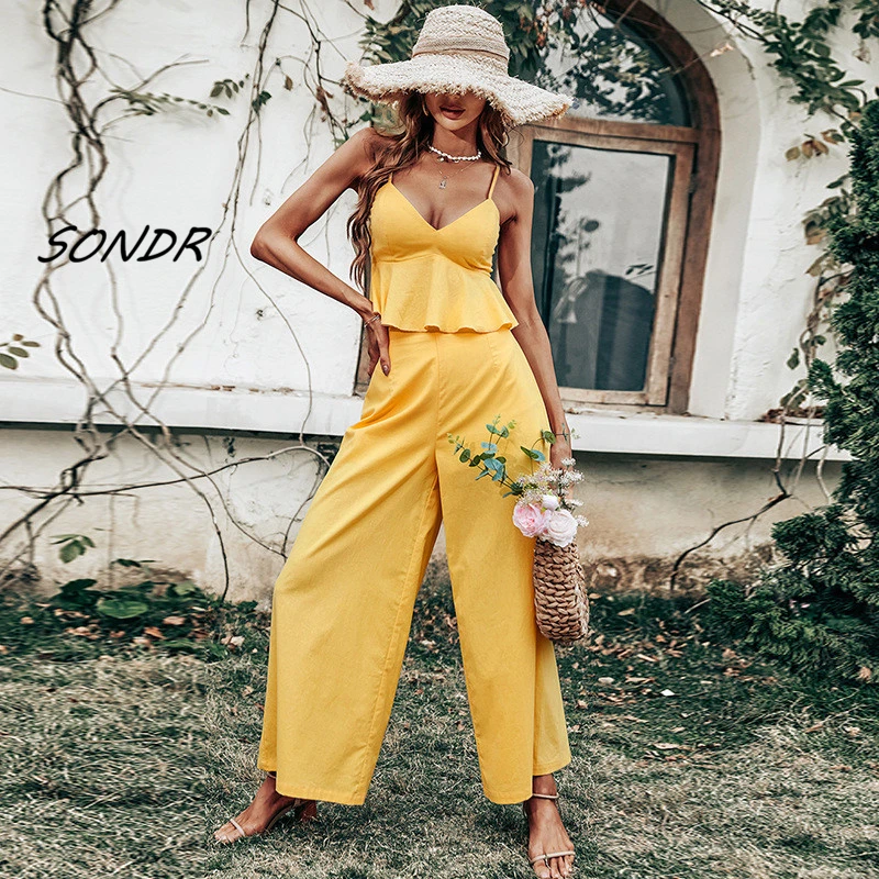 

Women Pant Sets Plu Size Casual Sexy 2022 Summer Fashion Pant Sets