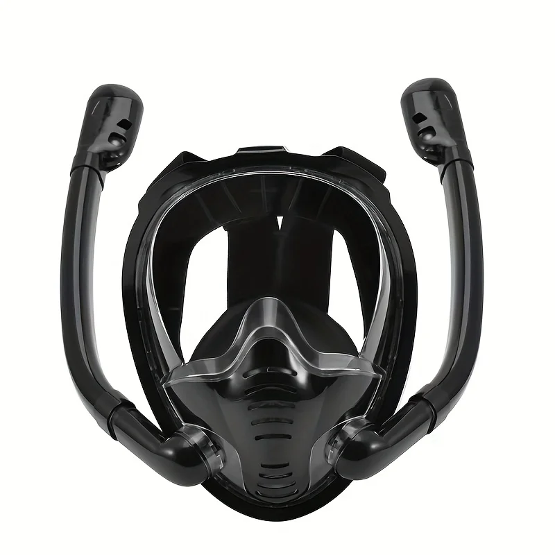 

Snorkel Mask Full Face Anti-Fogging Scuba Diving Mask With Double Tube,180° Panoramic Viewing Anti-Fog Anti-Leak Snorkeling Mask
