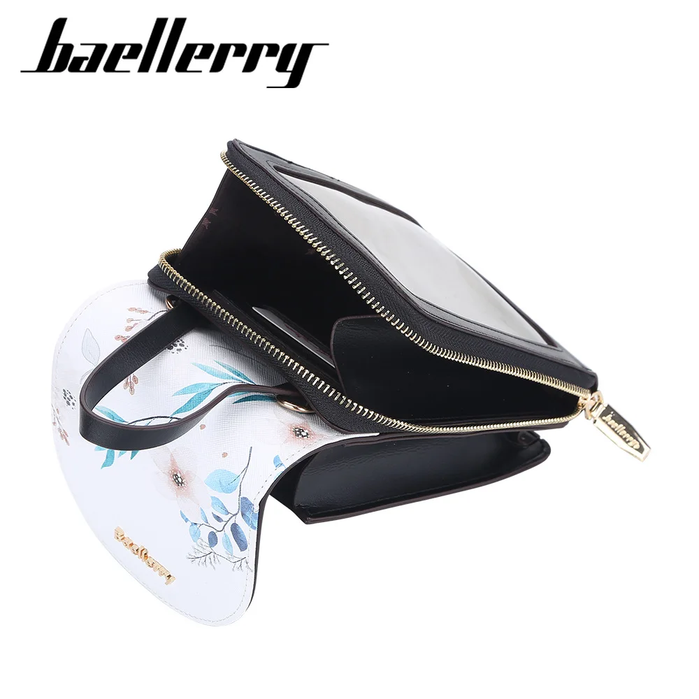 Women's Touch Screen Mobile Phone Bag Printing Fashion Zipper Shoulder Bag Large Capacity Portable Women's Bag Wallet Women