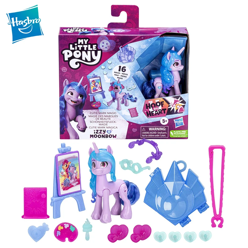 

Original Hasbro My Little Pony Cutie Mark Magic Izzy Action Figure Sunny Pipp Zipp Anime Accessories Girls Toys Crystal Hangings