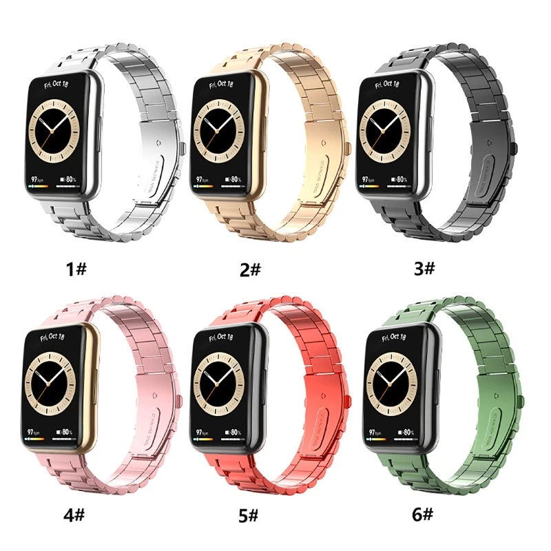 

Браслет для huawei Watch Fit 2, прочный ремешок для смарт-часов, металлический ремешок для часов W3JD