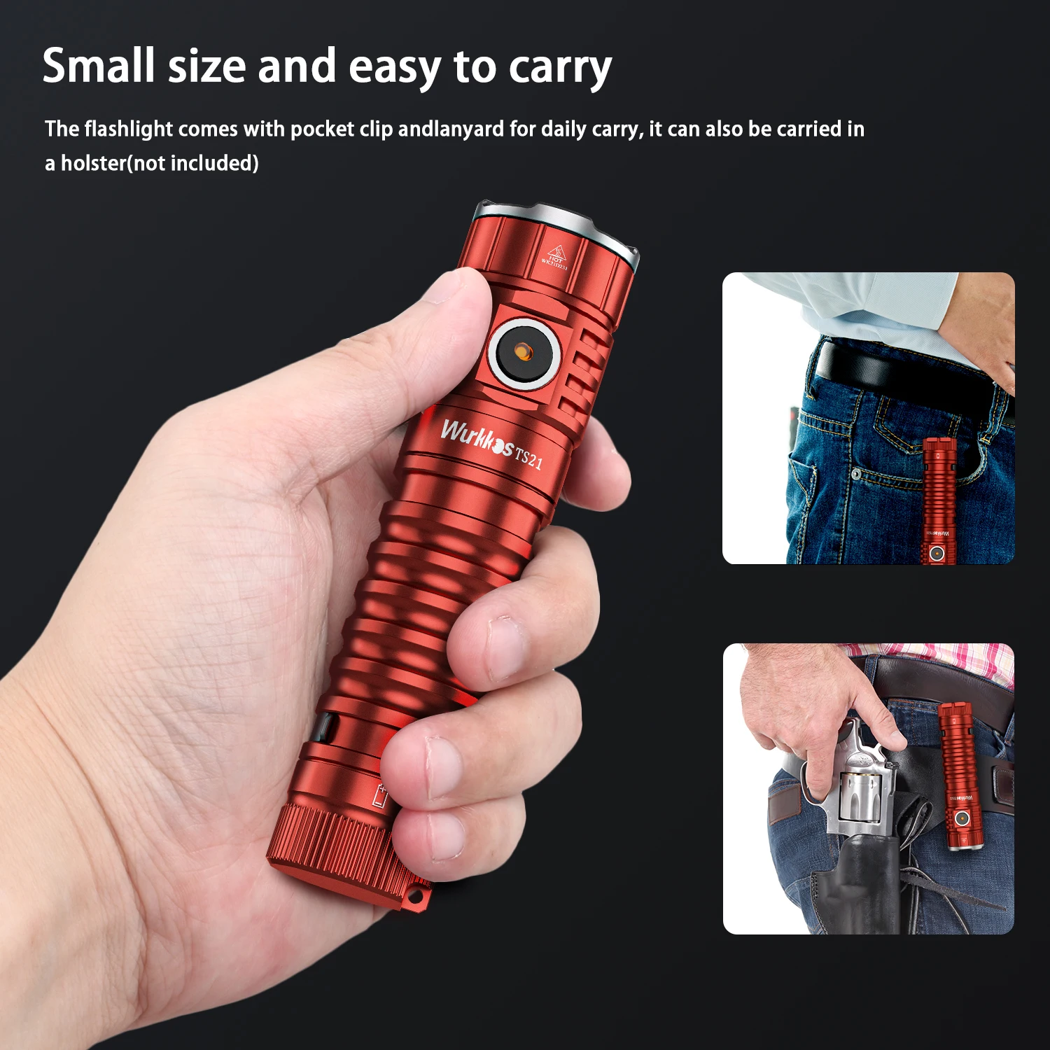 Лампы светодиодные перезаряжаемые USB C Anduril 21700 3 * Nichia 219C 90CRI 2 0 K 5000 лм |