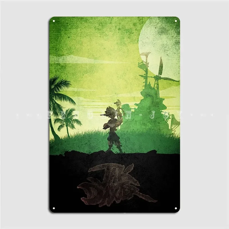 Jak и Daxter металлический знак кинотеатр гараж классическая гостиная настенная