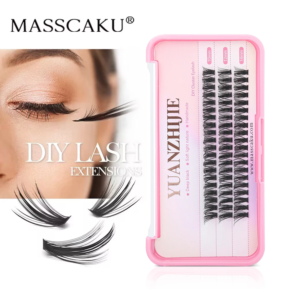 

YUANZHIJIE 3D Effect Fluffy Clusters Lashes Premade Big Fans Faux Mink Eyelash Extensions Wholesale DIY Segmented Eyelashes