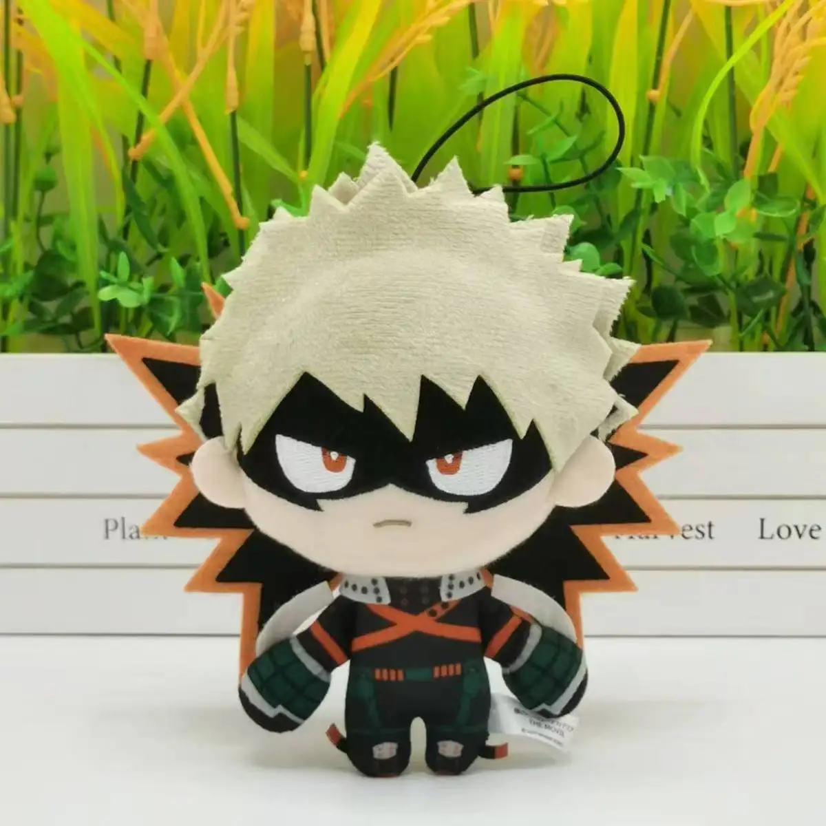 16 см аниме My Hero Academia Bakugou Katsuki плюшевый брелок для ключей фигурка мультфильмы