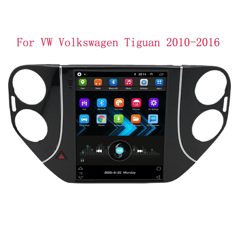 Автомобильное радио для VW Volkswagen Tiguan 2010-2016 Android 12 авторадио Tesla мультимедийный
