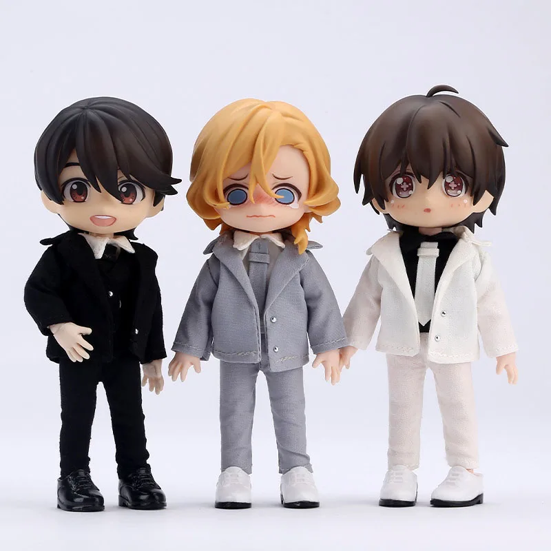 

OB11 детская одежда костюм куртка ветровка черный красный цвет 12 баллов BJD детская одежда костюм белый коричневый