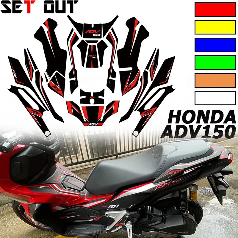 Motorcycle Decorative Tank Sticker Fits New Moto Body Reflective Applique Fairing Full Car Decal Suit For Honda ADV 150 ADV150