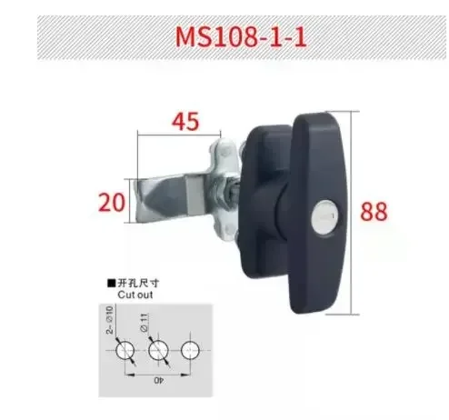 

Т-образная ручка, защелка/замок с ключом, одинаковый черный цвет, подходит для шкафов, гаража, почтового ящика, ящика, картотеки, шкафа