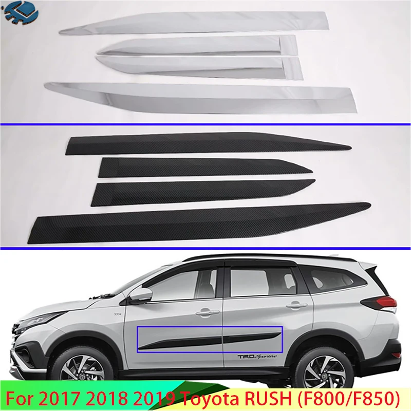 

For 2017 2018 2019 Toyota RUSH (F800/F850) Car Accessories Side Door Body Molding Moulding Trim