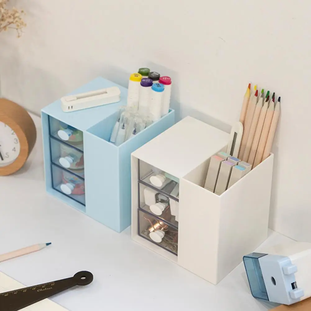 

Convenient Storage Holder Wide Application Plastic Storage Organizer Universal Individual Compartments Pen Holder