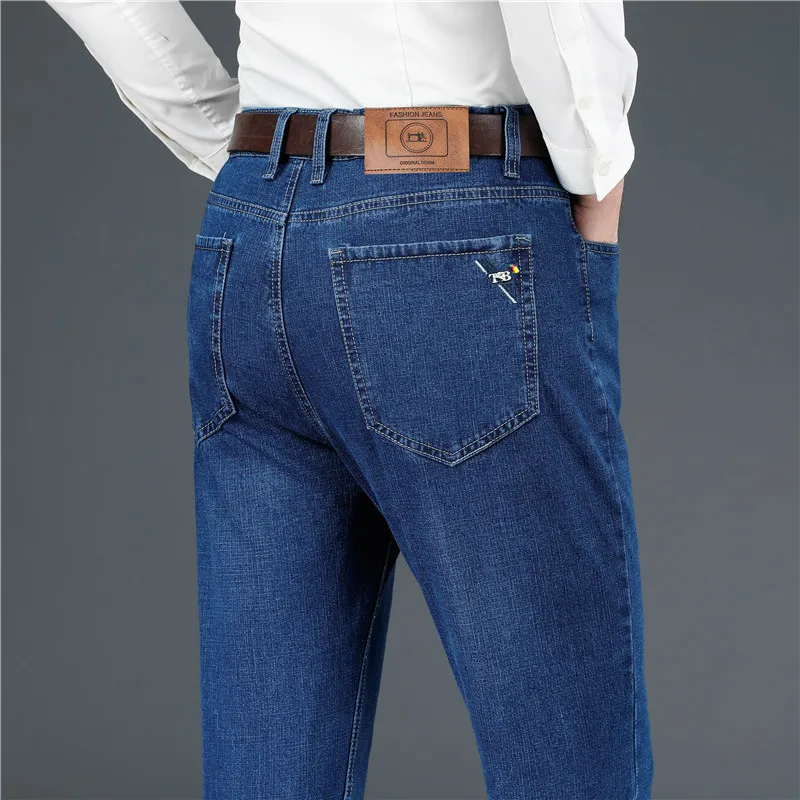 Nice Classic Style Men Brand Jeans Business Casual Stretch Slim Denim Pants Jean Homme Pantalones Hombre Trousers Male