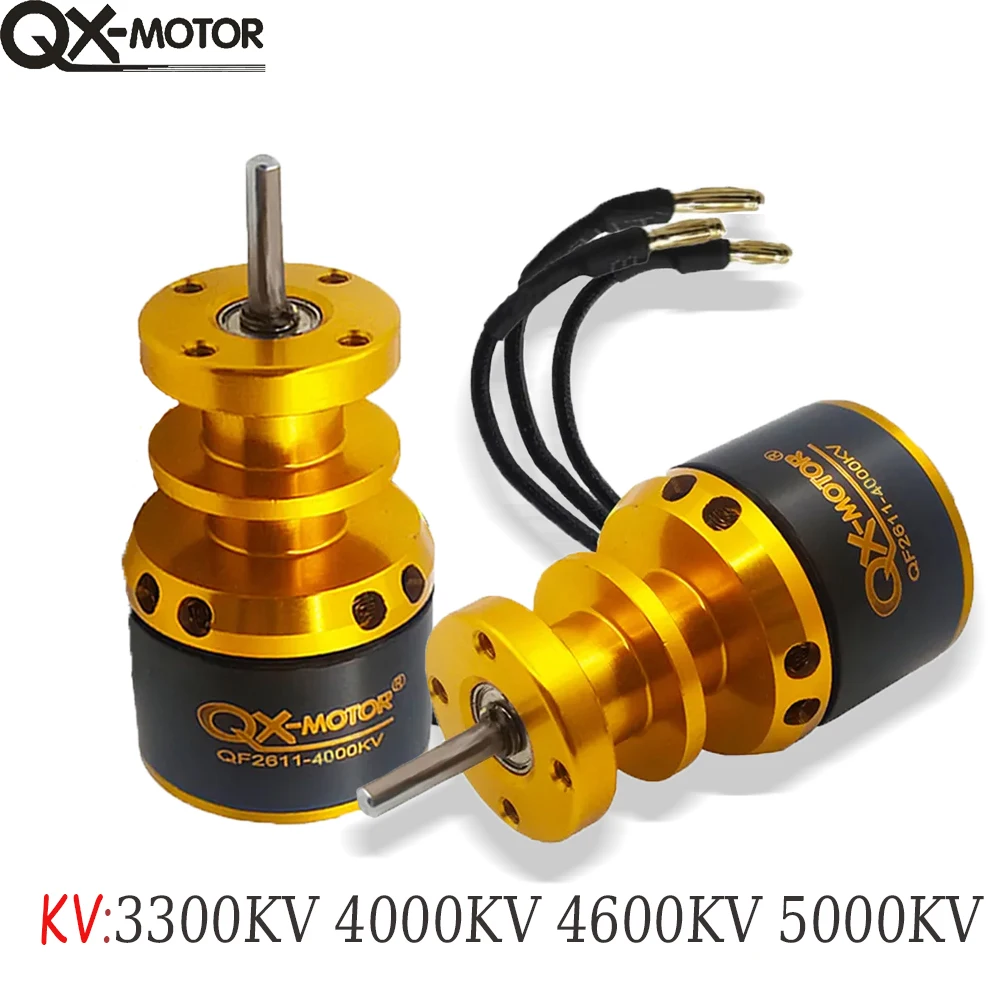 QX-Motor QF2611 3300KV 4000KV 4600KV 5000KV Бесщеточный двигатель для 50 мм EDF DIY RC модели самолетов