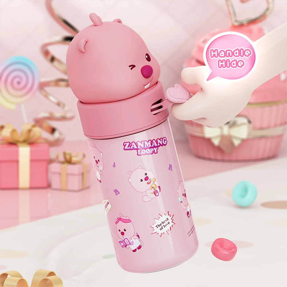 350 Мл Термос Kawaii Loopy Из Нержавеющей Стали С Героями Мультфильмов Boba Детская