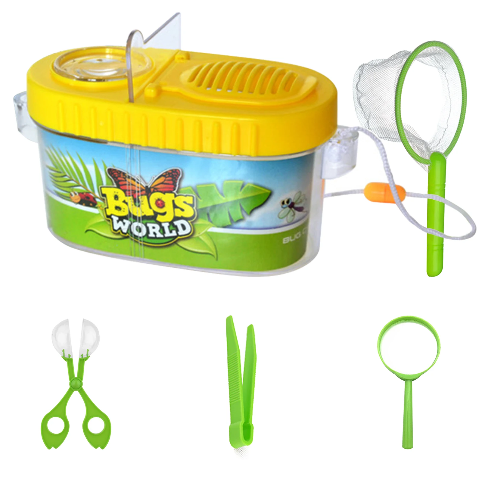 

Insect Catching Kit For Kids Creative Insect Observation Box Educational Explorer Toy Contains Magnifying Glass Clip Net Fun