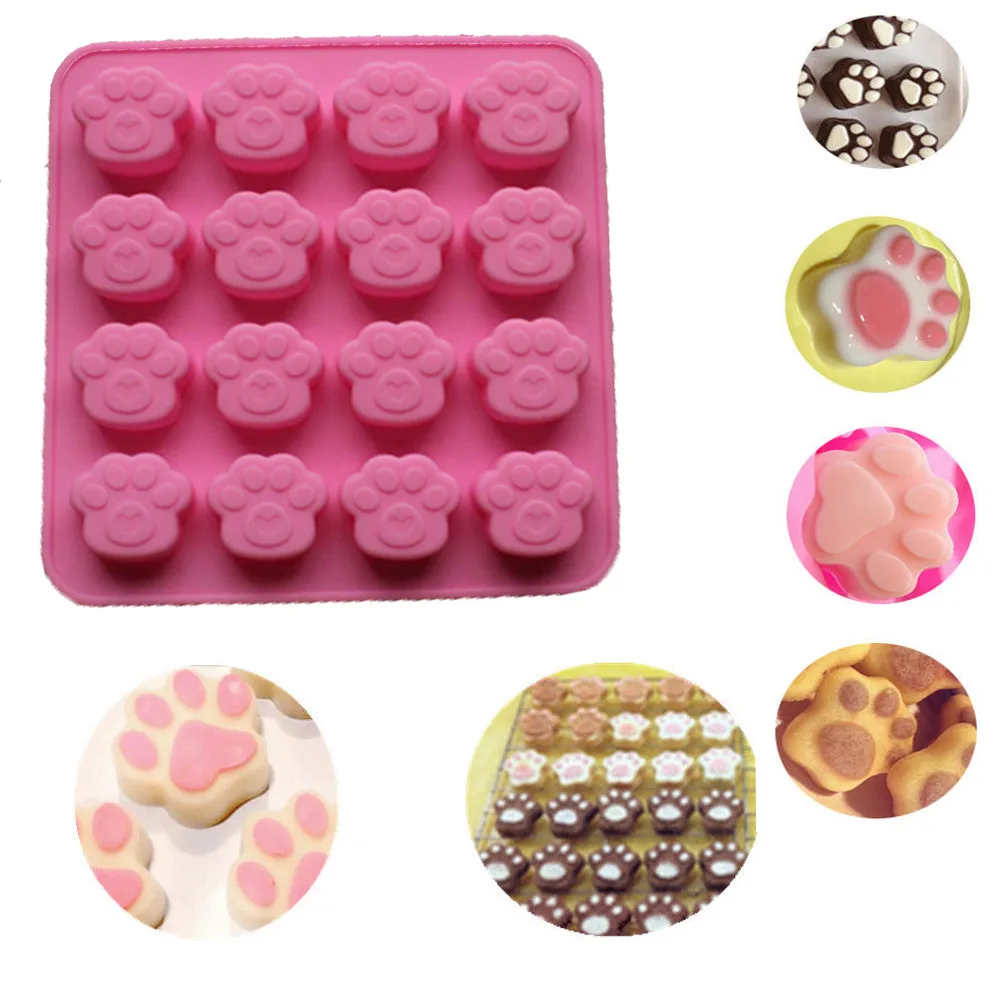 

Cake Mold 16 Holes Animal Shape Flexible Silicone 3D Cookie Mould Candy Chocolate Mold Kitchen Supplies DIY силиконовые формы