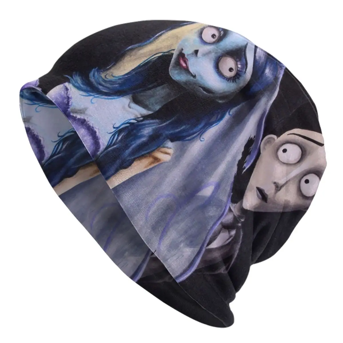 

Halloween Film Corpse Bride Bonnet Hats Hip Hop Knitting Hat For Men Women Warm Winter Ghost Tim Burton Skullies Beanies Caps