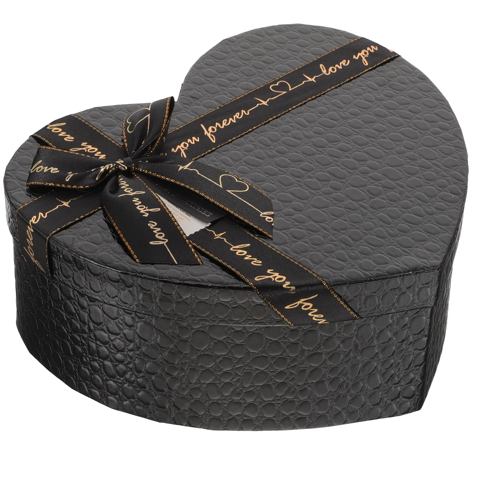 Черная подарочная коробка в форме сердца мужские подарки музыкальные шкатулки