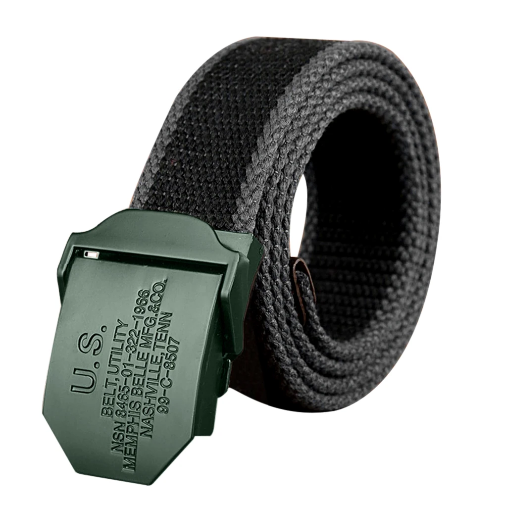 

Men's automatic buckle canvas outdoor belts casual wild students Jeans Belt