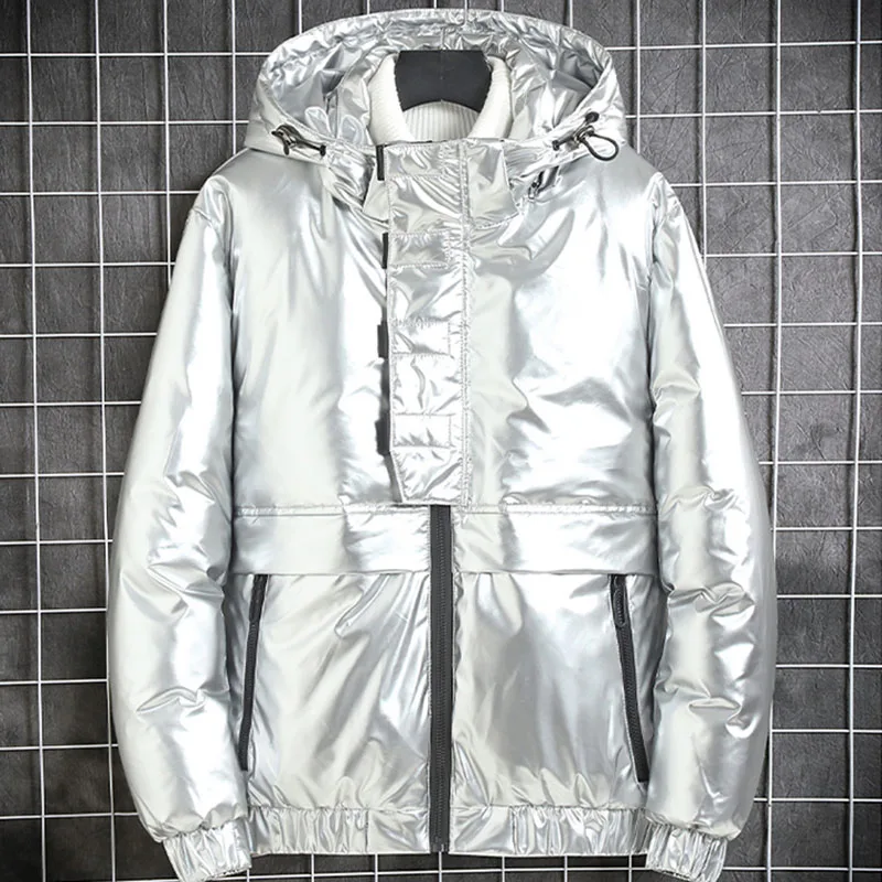 Men's White Duck Down Jacket Warm Hooded Thick Puffer Jacket Coat 2021 Male Casual Windbreaker Overcoat Thermal Winter Parka Men