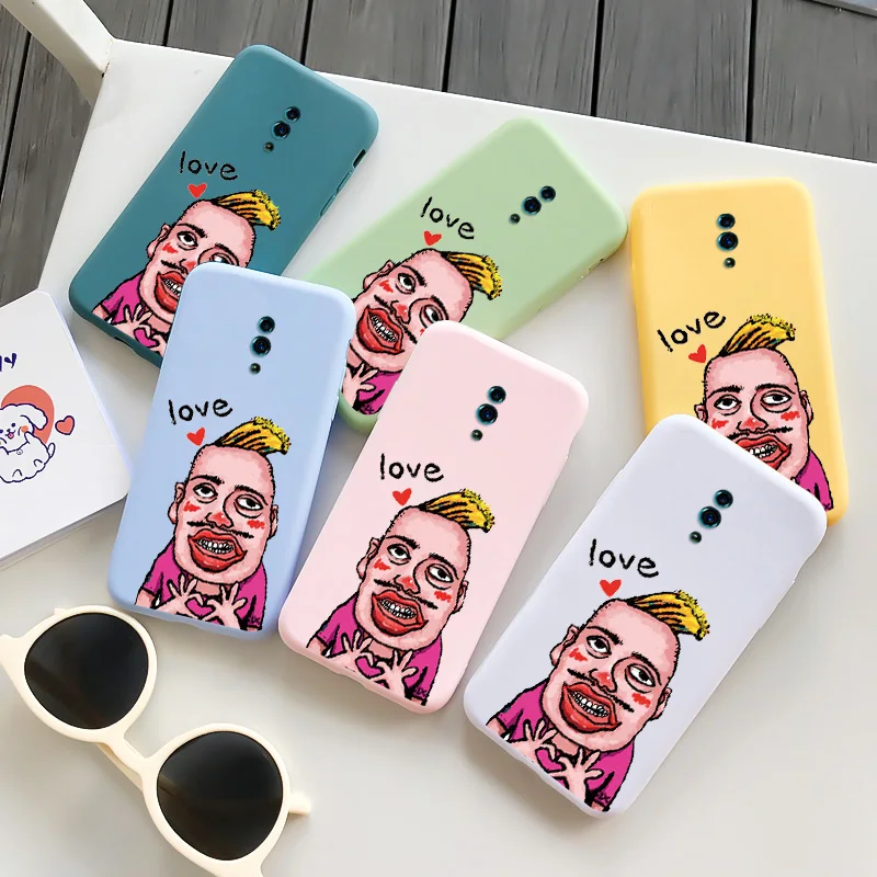 

Uncle Than Heart Case For OPPO Reno 2 2F 2Z 5F 3 4 4F 4Z SE 5 6 Z Pro Lite 4G Silicone Shell Candy Colors Protection Personality