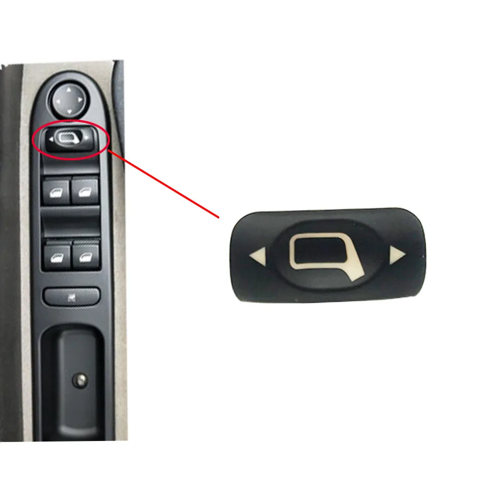 

Car Window Control Rearview Mirror Switch Middle Button Small Key Replacement Parts for Peugeot 307
