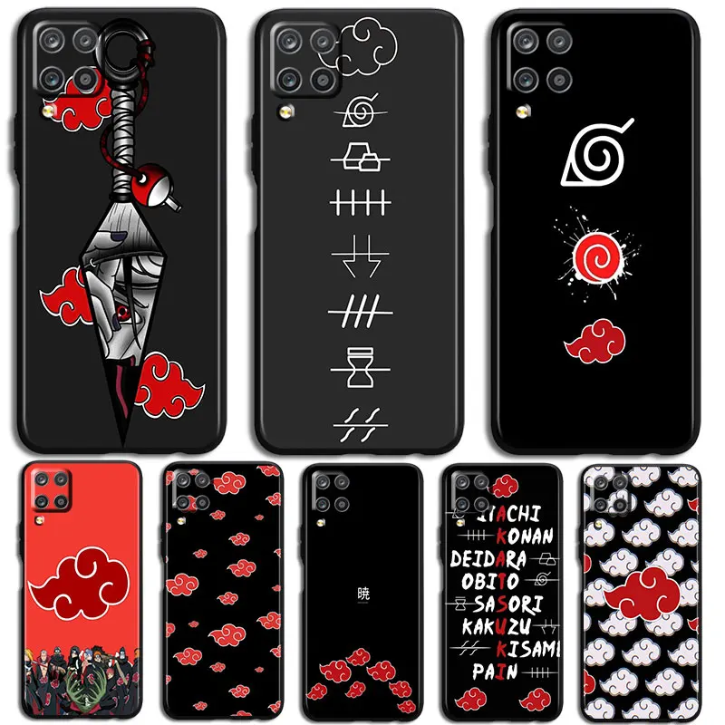 

Anime Naruto Logo Phone Case For Samsung Galaxy A10 A20 A30 A2 Core A40 A50 S E A60 A70S A70 A80 A90 Black luxury Back Soft Capa