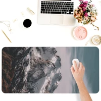 mouse pad computer office keyboards supplie accessories square mousepad durable customized snowy mountains desk pads mats gifts