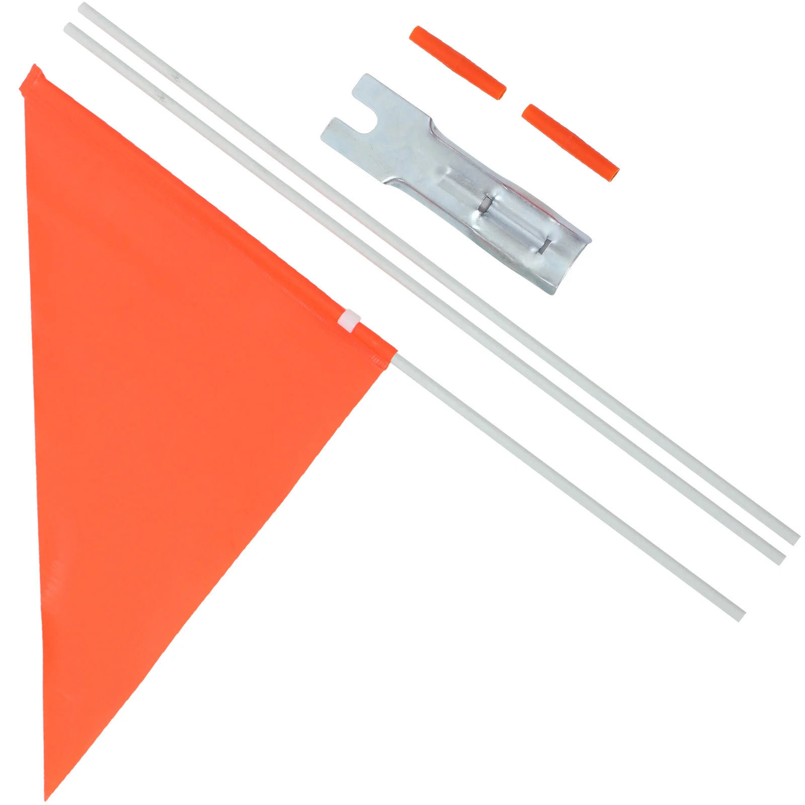 

Flag Bike Safety Trailer Cycling Flags Pole Warning Pennant Handlebar Sign Reflective Adjustable