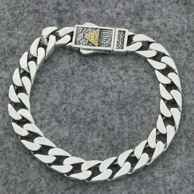 Европейский американский хип-хоп стерлинговое серебро 925 пробы глаз Гора Бог